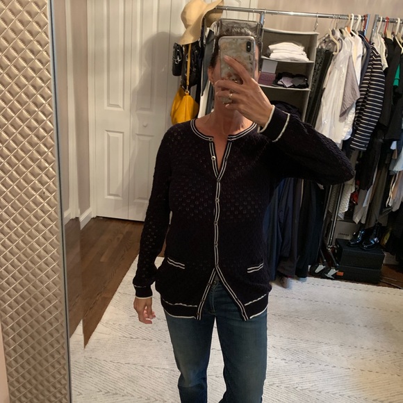 FYLO Tops - Black knit cardigan